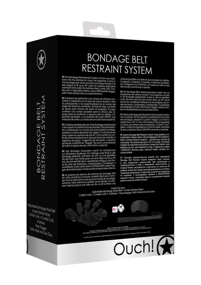 Ouch Couples Ouch Kits Bondage Belt Restraint System