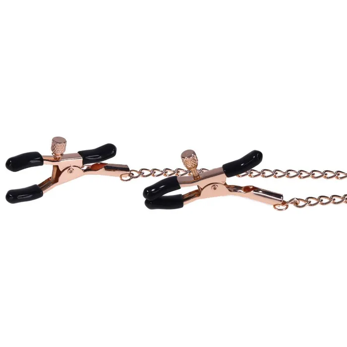 Sportsheets Female Sex Toys Sex Mischief Brat Charmed Nipple Clamps Rose Gold with 45 cm Chain Sportsheets Female Sex Toys Sex Mischief Brat Charmed Nipple Clamps Rose Gold with 45 cm Chain