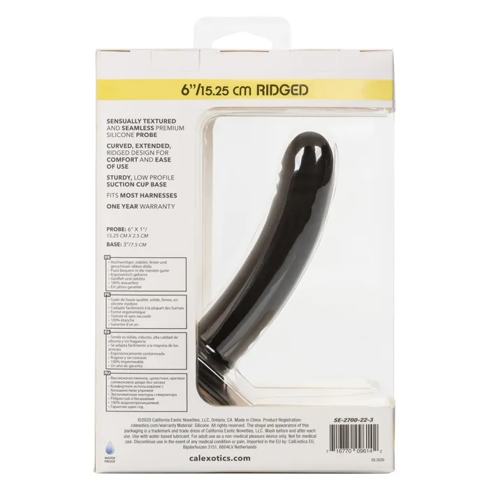Boundless Ridged 6 Inch Black CalExotics Anal Boundless Ridged 6 Inch Black CalExotics Anal