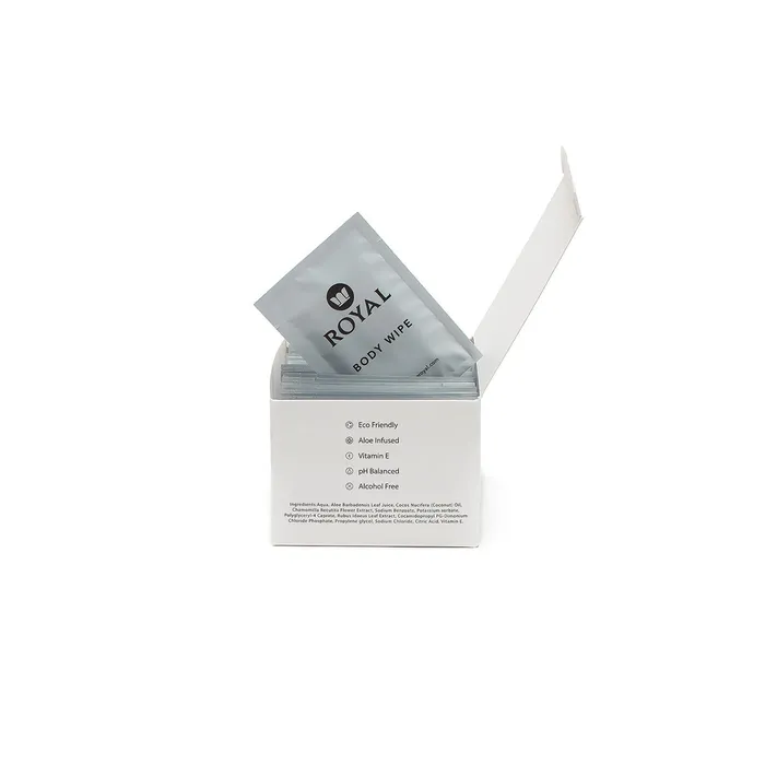 Royal Condom Intimacy Cleansing Wipes 30ct Royal Condoms Vibrators