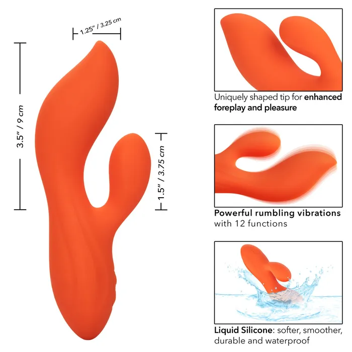 CAL EXOTICS Female Sex Toys Stella liquid silicone Dual Teaser CAL EXOTICS Female Sex Toys Stella liquid silicone Dual Teaser