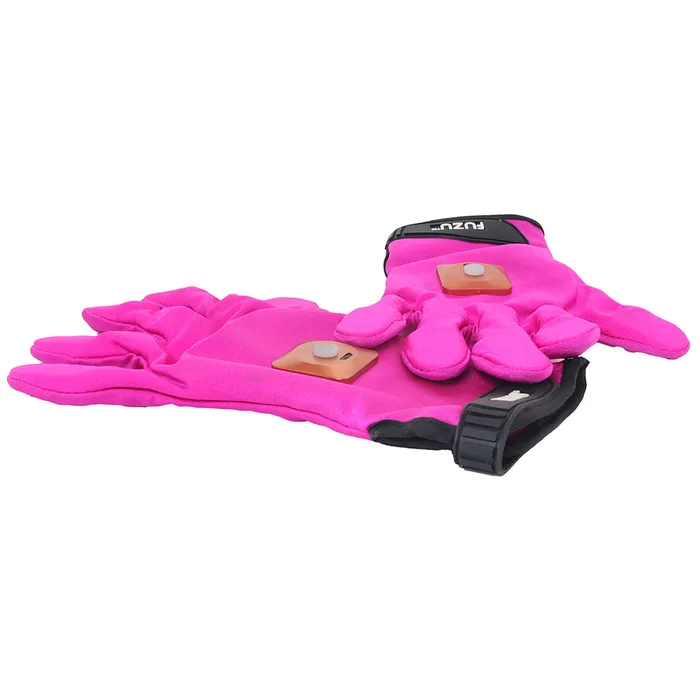Fuzu Vibrating Small Massage Gloves in Pink Deeva Vibrators