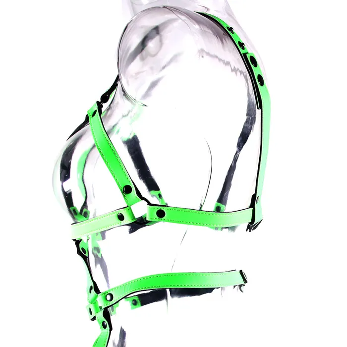 Ouch Glow In The Dark Full Body Harness M Shots Toys Female Sex Toys Ouch Glow In The Dark Full Body Harness M Shots Toys Female Sex Toys