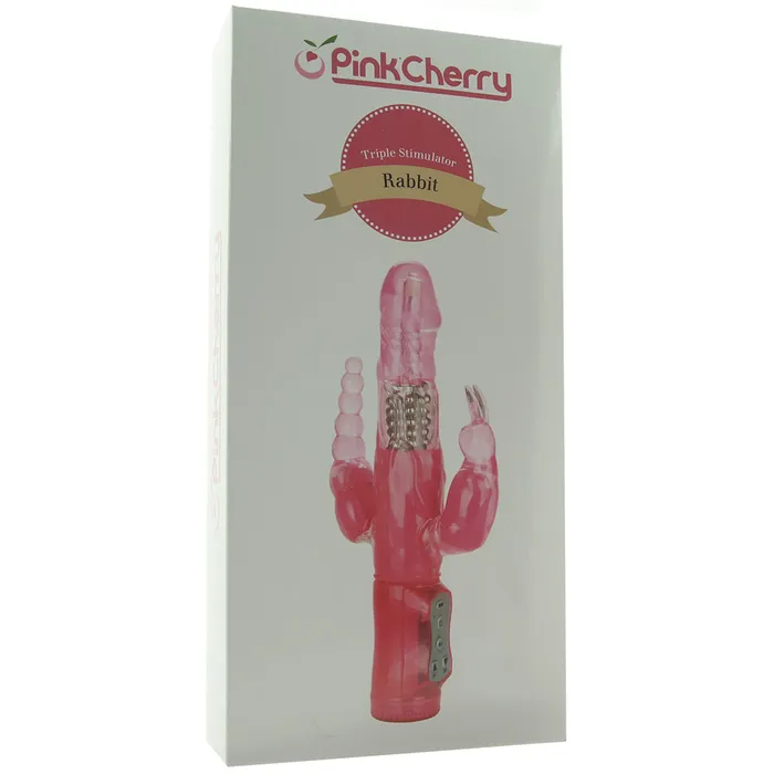 PinkCherry Vibrators PinkCherry Triple Stimulator Rabbit Vibe PinkCherry Vibrators PinkCherry Triple Stimulator Rabbit Vibe