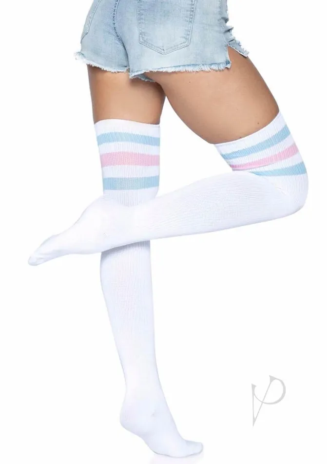 Vibrators Leg Avenue Inc Gina Athletic Thigh High Stockings by Leg Avenue