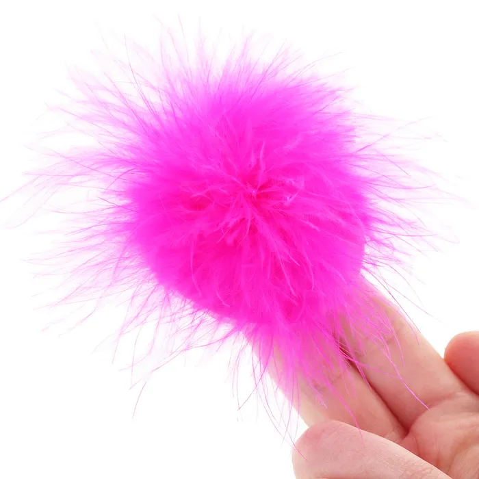 Vibrators Little Genie Nipple Couture Marabou Covers in Pink Vibrators Little Genie Nipple Couture Marabou Covers in Pink