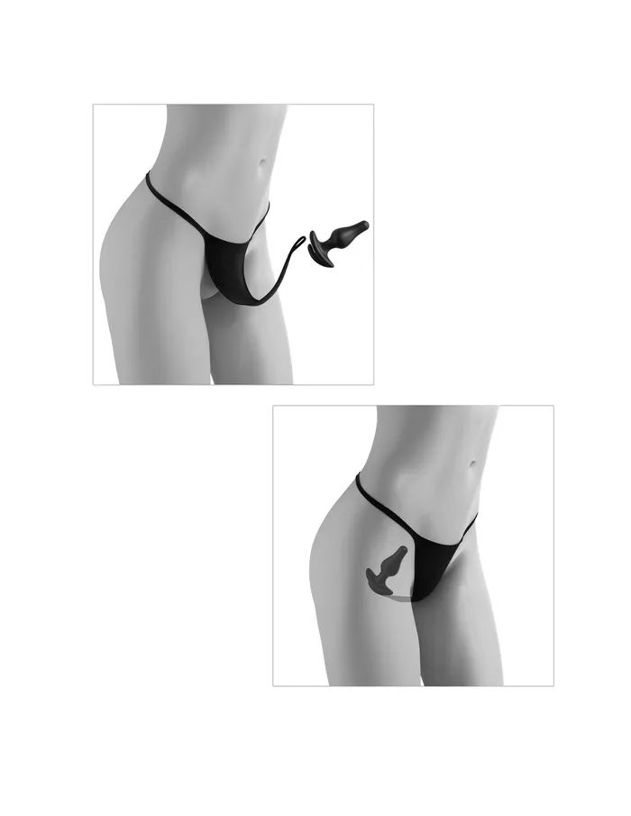 Vibrators Pipedream Hookup Panties Crotchless Pleasure Pearls XLXXL Discreet Pleasure for Date Night and Solo Play Pipedream Products